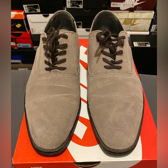 Calvin Klein gray suede dress shoes - Picture 3 of 5